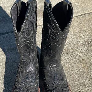 Laredo Black Western Boots